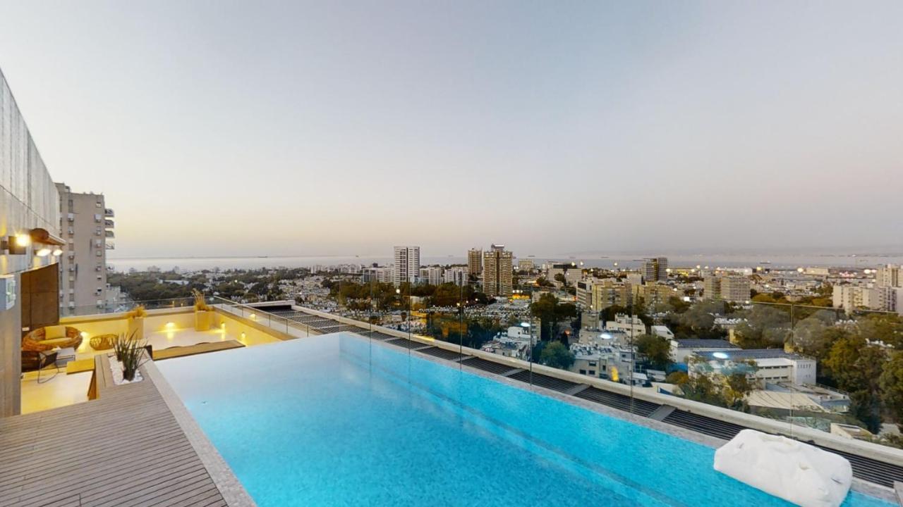 Serene - Infinity Cview Pool - 4 Bedrooms Luxury Penthouse Haifa Kültér fotó