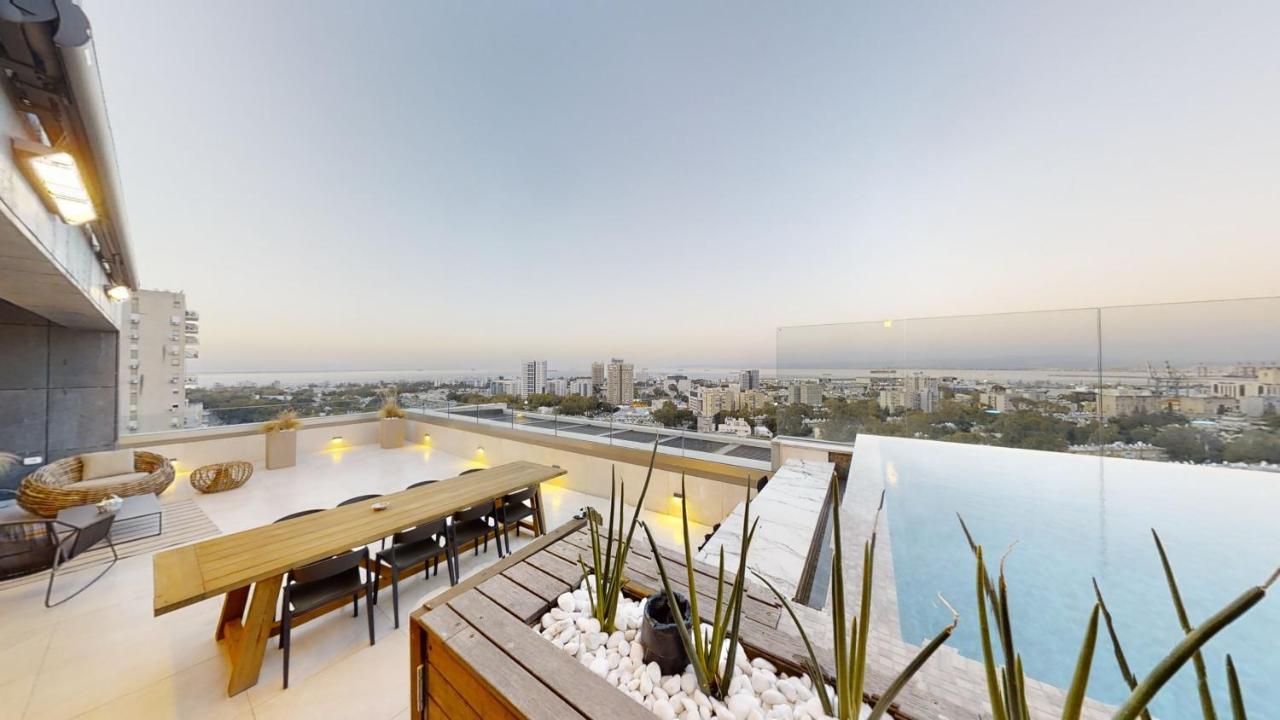 Serene - Infinity Cview Pool - 4 Bedrooms Luxury Penthouse Haifa Kültér fotó
