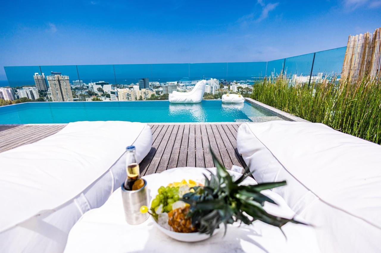 Serene - Infinity Cview Pool - 4 Bedrooms Luxury Penthouse Haifa Kültér fotó
