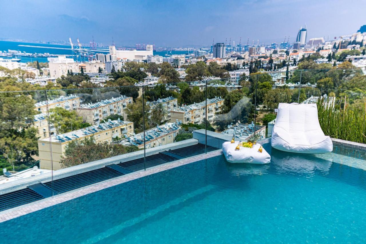 Serene - Infinity Cview Pool - 4 Bedrooms Luxury Penthouse Haifa Kültér fotó